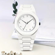 White Arabic Watch